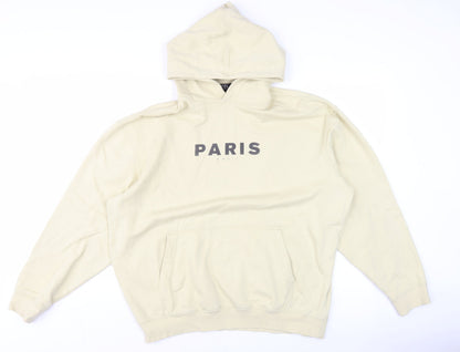 Mens UK Size XS boohooMAN Beige Pullover Hoodie