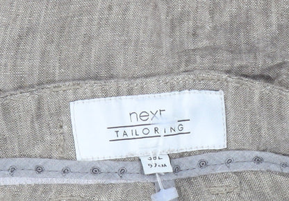 Womens UK Size L NEXT Regular Fit Chino Beige Trousers
