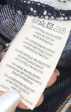 French Connection Men's Blue Denim Bermuda Shorts Size 34 Regular