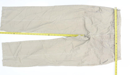John Lewis Men Beige Chino Trousers 36in Waist Regular Fit Straight Leg