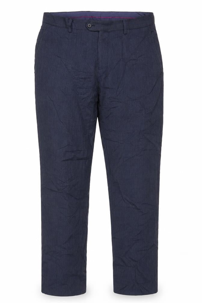 Mens UK Size 32U Charles Tyrwhitt Slim Fit Dress Pants Blue Trousers