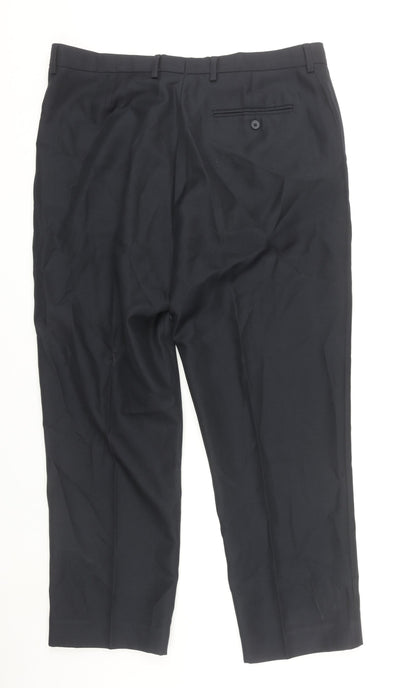 Mens UK Size 38 Chums  Dress Pants Black Trousers