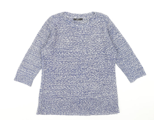 Womens UK Size M Bm collection Blue Tunic Jumper