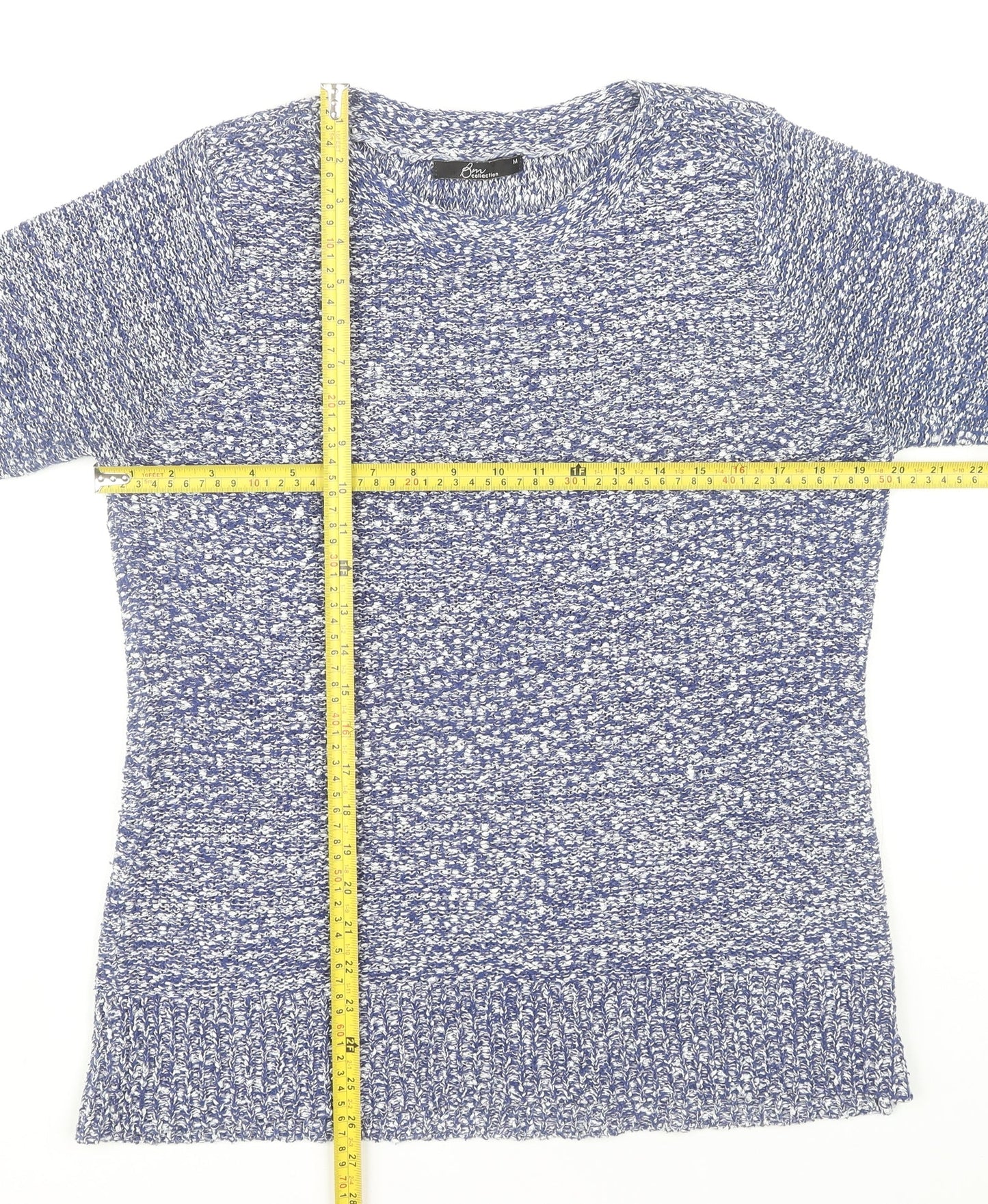 Womens UK Size M Bm collection Blue Tunic Jumper