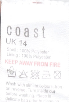 Coast Women’s Silver Beaded Sequin Maxi Dress Size 14 Formal Wedding