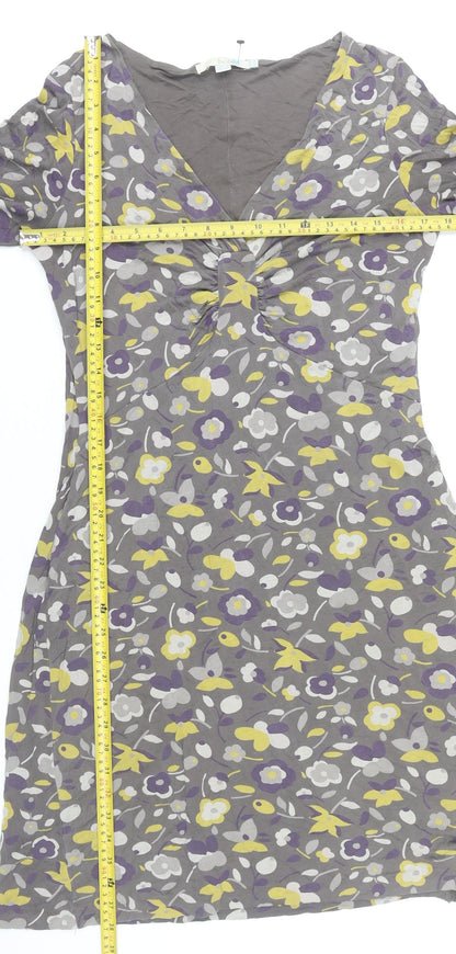 Boden Women’s Multicoloured Floral A-Line Knee Length Dress UK 10
