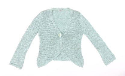 Womens UK Size M Marks and Spencer Blue Cardigan Jumper