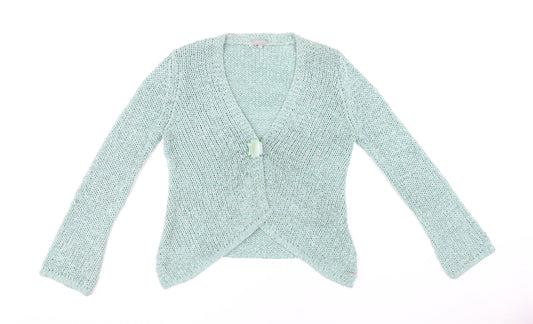 Womens UK Size M Marks and Spencer Blue Cardigan Jumper