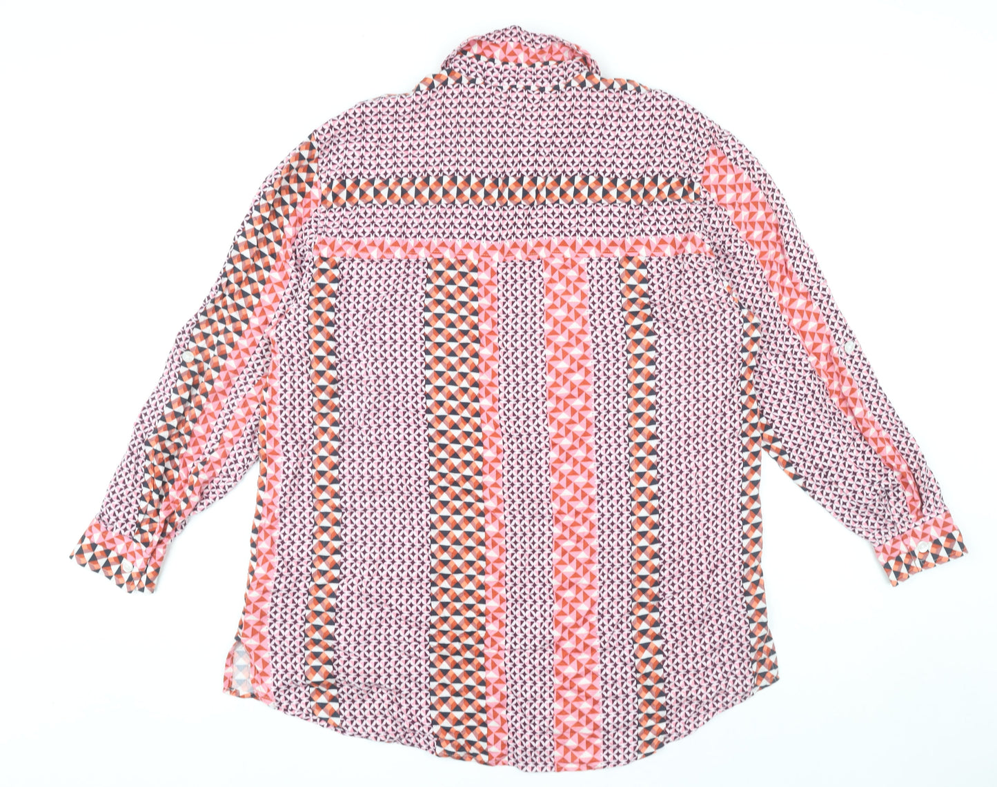 Womens UK Size 14 NEXT Multicoloured Basic Button-Up