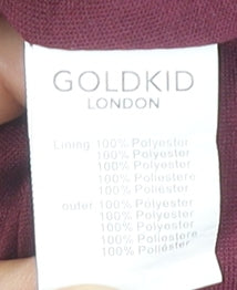 Goldkid London Women's Black Houndstooth Fit & Flare Dress UK 8