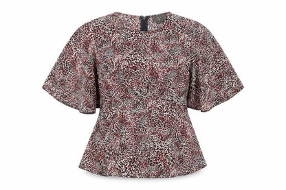 Womens UK Size 12 AX Paris Multicoloured Tunic Blouse