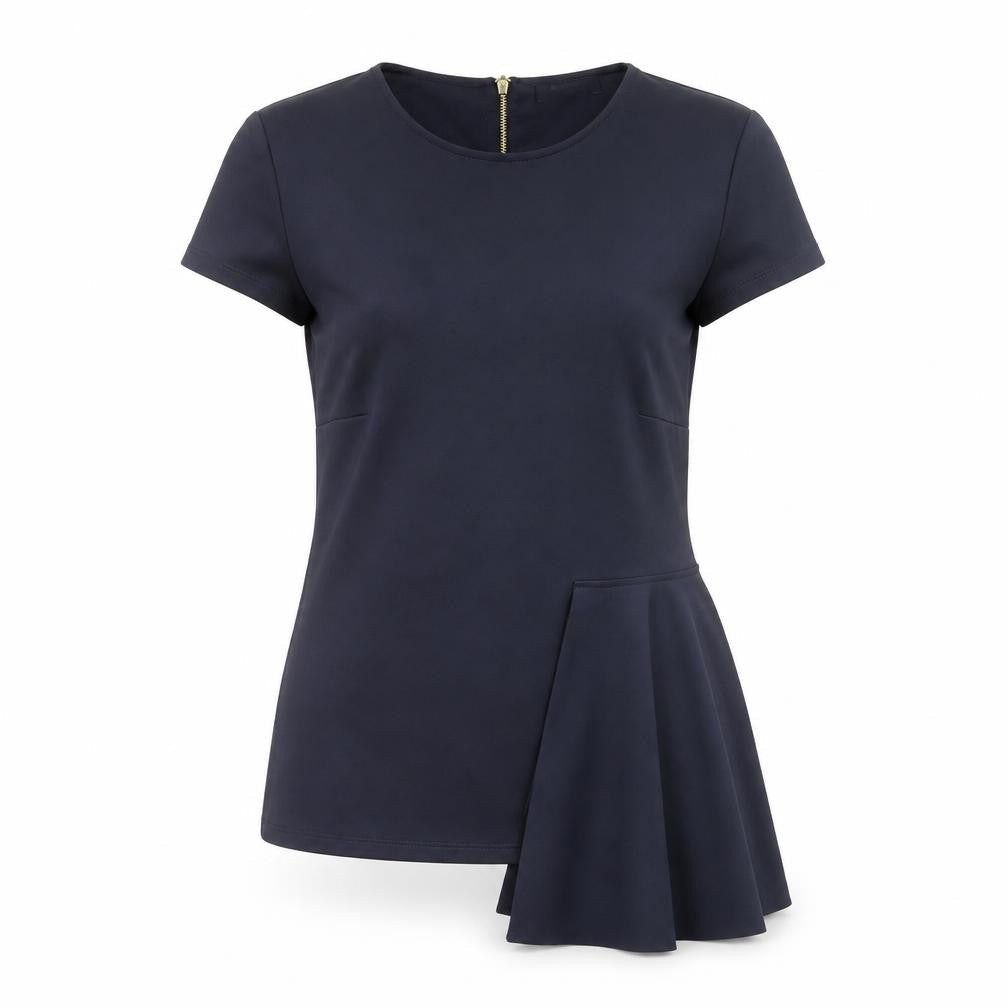 Womens UK Size 10 Marks and Spencer Blue Basic Blouse
