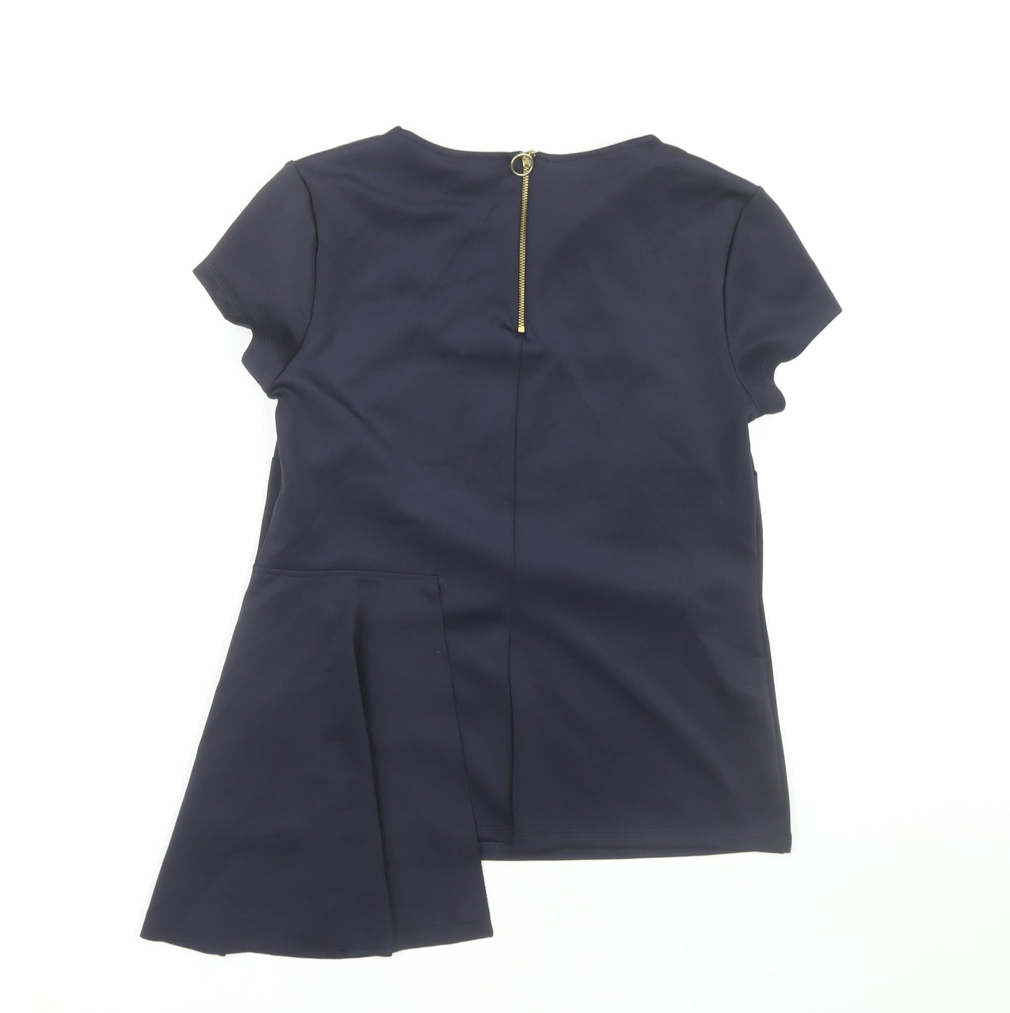 Womens UK Size 10 Marks and Spencer Blue Basic Blouse