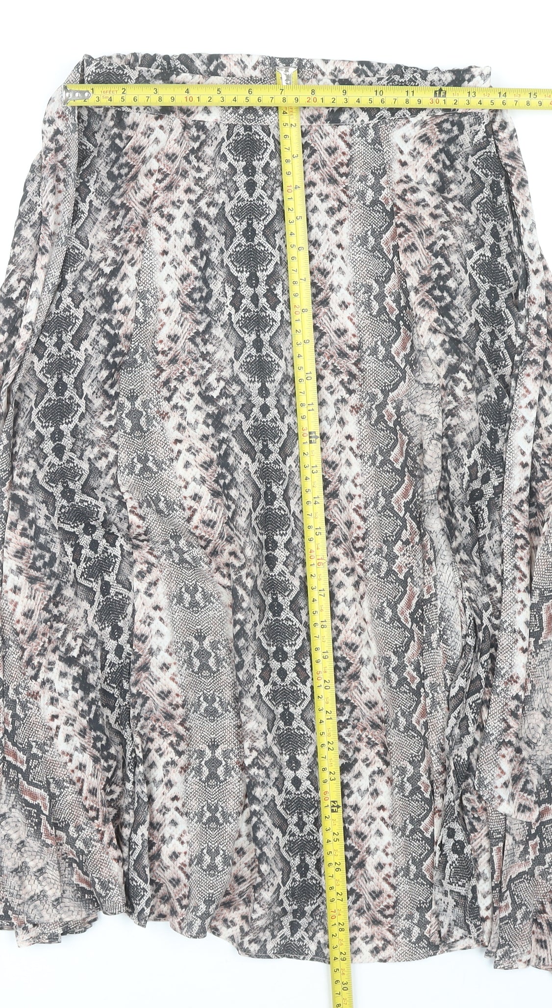 Womens UK Size 8 Topshop A-Line Chiffon Skirt