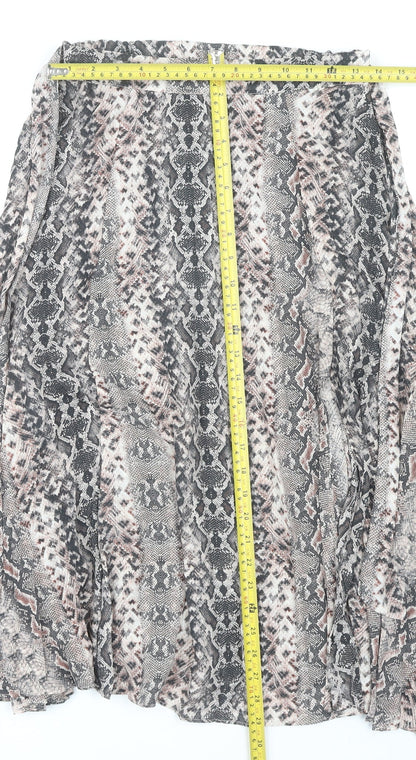 Womens UK Size 8 Topshop A-Line Chiffon Skirt