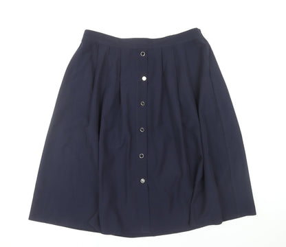 Marks and Spencer Women’s Blue Size 20 A-Line Knee Length Skirt