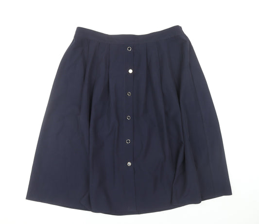 Marks and Spencer Women’s Blue Size 20 A-Line Knee Length Skirt