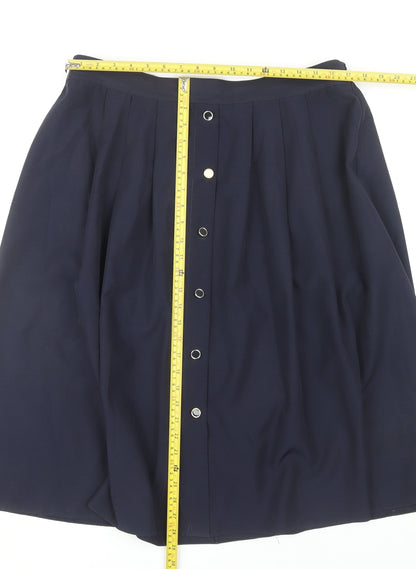 Marks and Spencer Women’s Blue Size 20 A-Line Knee Length Skirt