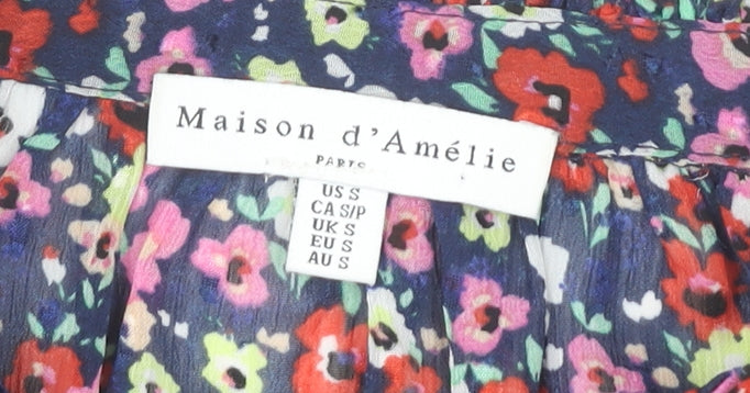 Maison d'Amélie Women’s Multicoloured Floral Tunic Blouse S