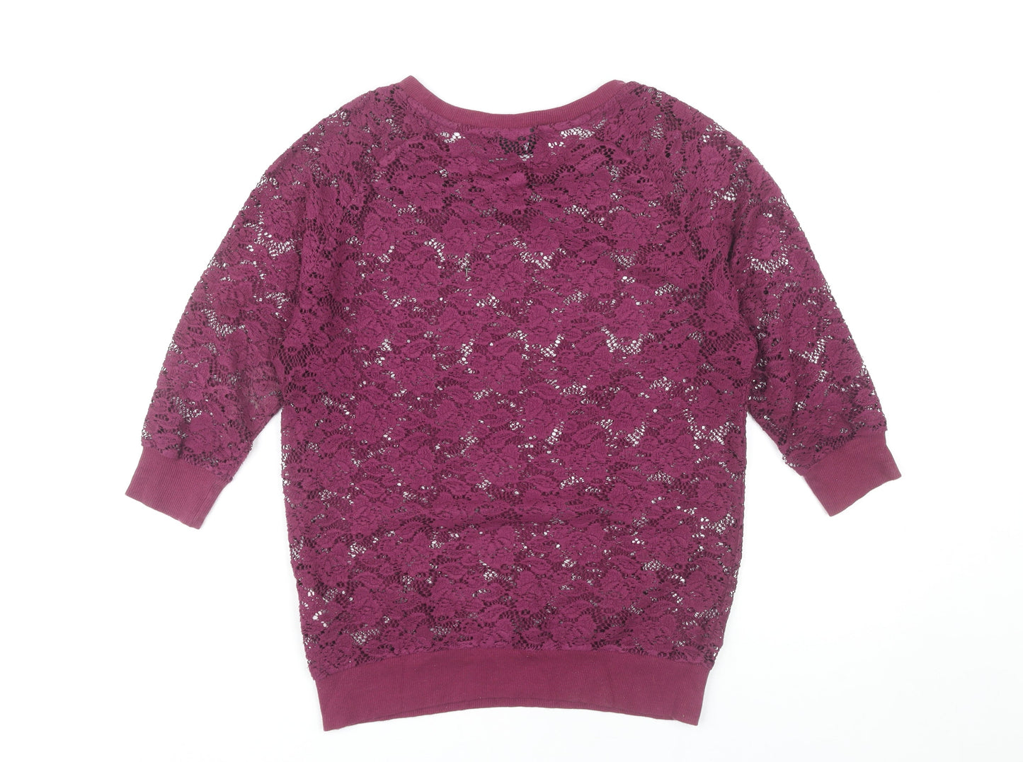 Womens UK Size 8 NEXT Purple Basic Blouse
