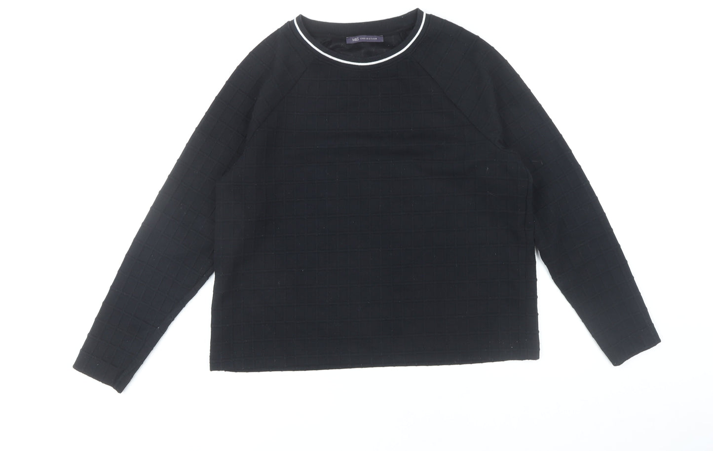 Womens UK Size 14 Marks and Spencer Black Pullover Jumper