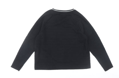 Womens UK Size 14 Marks and Spencer Black Pullover Jumper