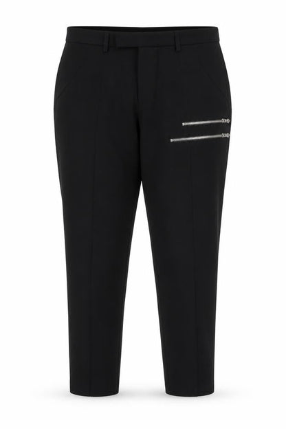 Womens UK Size XL Zara Basic Slim Fit Casual Workwear Black Trousers