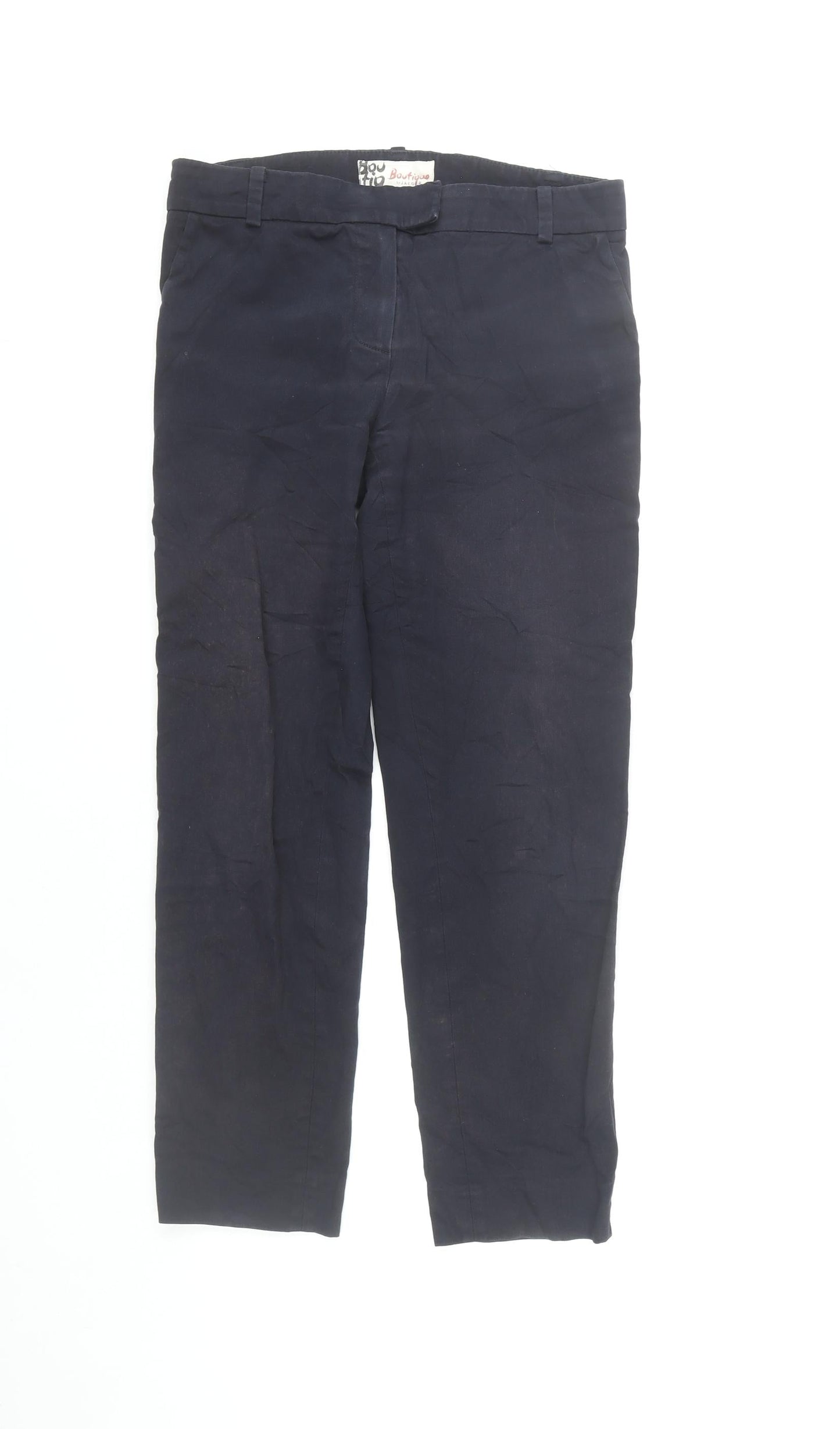 Womens UK Size 8 Jaeger Slim Fit Chino Blue Trousers
