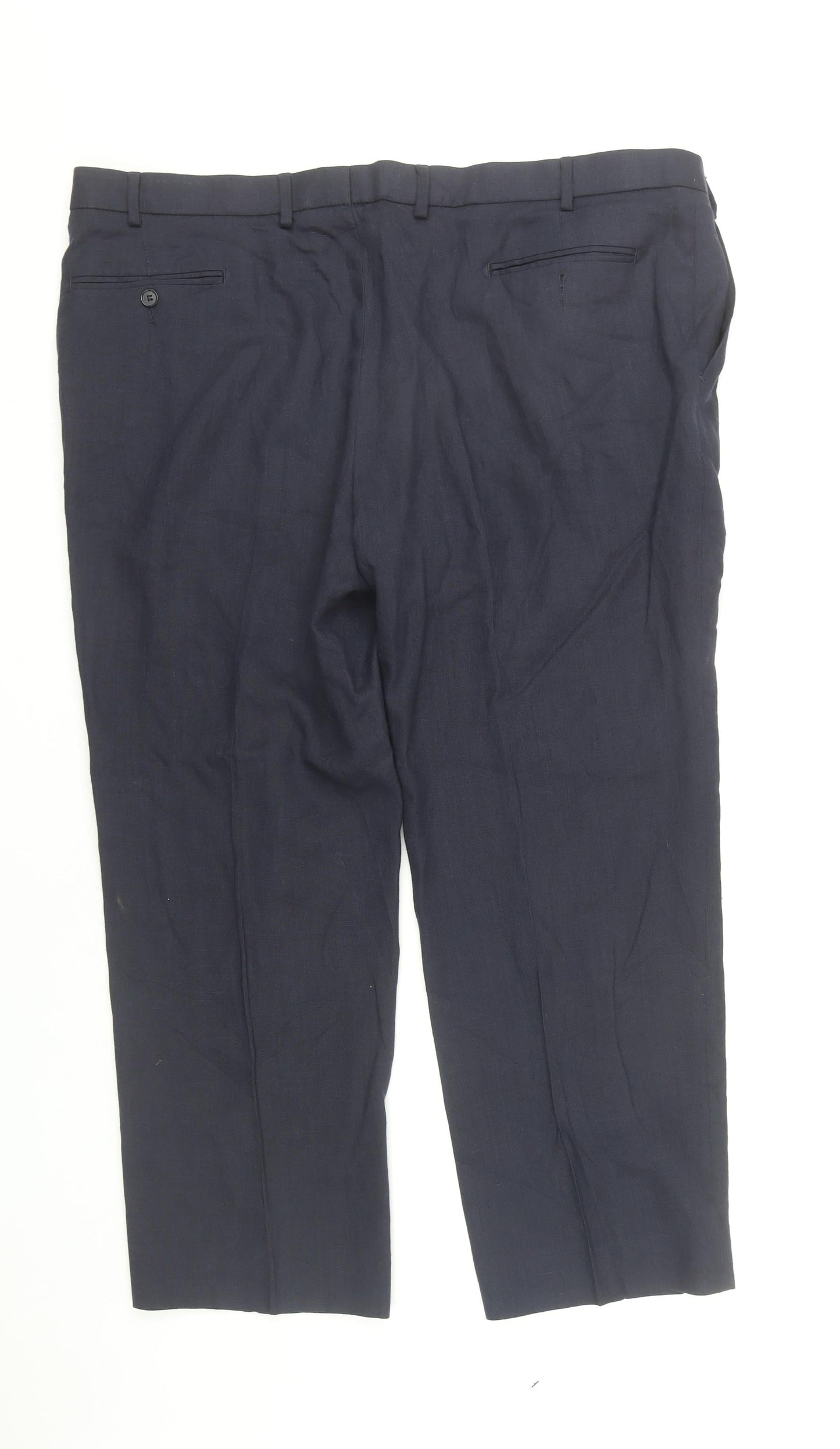 Marks and Spencer Men's Blue 42in Waist 29in Leg Dress Trousers