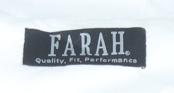 Farah Men's Brown Pleated Straight Leg Business Trousers 32W 29L