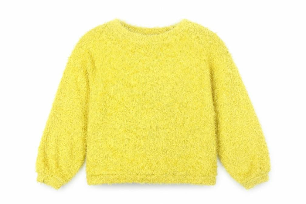 Womens UK Size 8 Bershka Yellow Pullover Jumper
