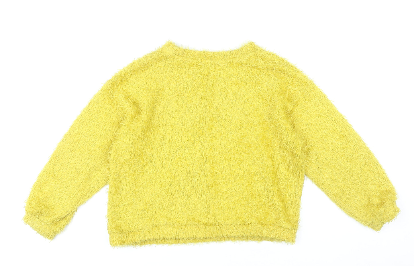 Womens UK Size 8 Bershka Yellow Pullover Jumper