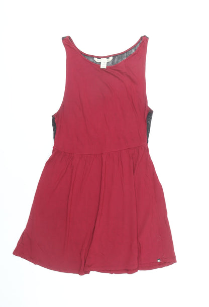 Billabong Women’s Red Skater Dress Size 12 Sleeveless Casual Summer