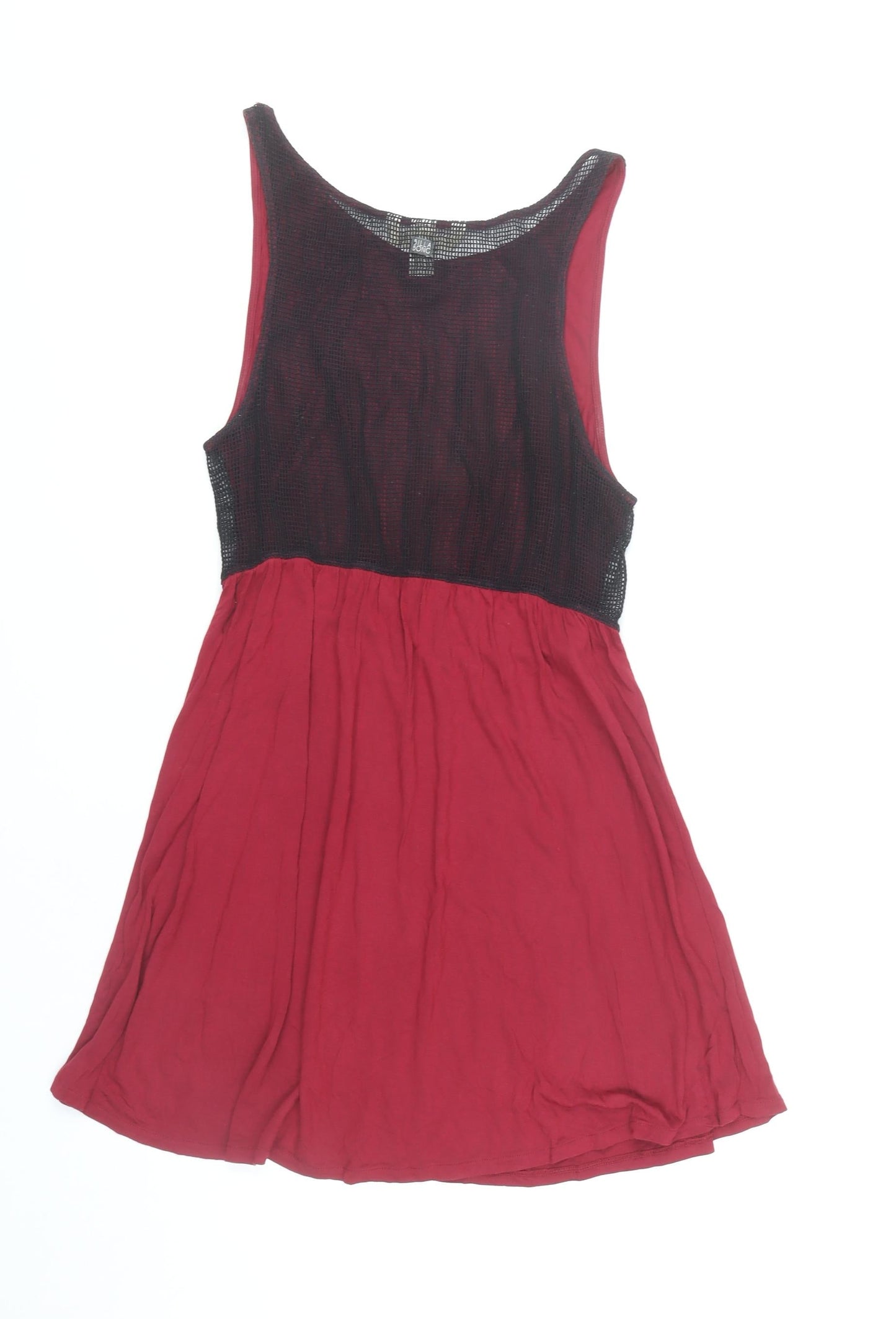 Billabong Women’s Red Skater Dress Size 12 Sleeveless Casual Summer