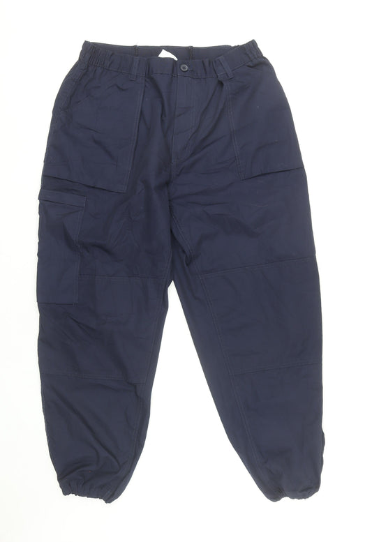 Regatta Professional Men's Blue Cargo Work Trousers 44W 31L Polyester Cotton