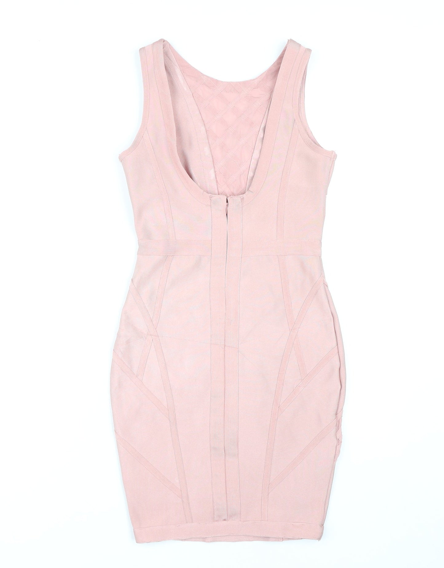 Missguided Women Pink Size 6 Bodycon Scoop Neck Sleeveless Dress