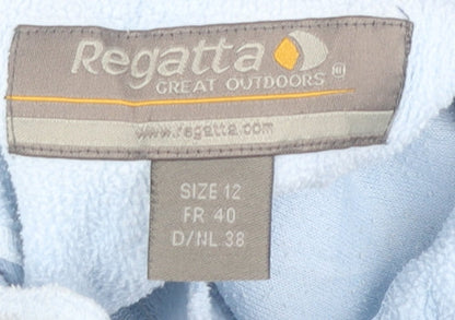 Regatta Women’s Blue Size 12 1/4 Zip Fleece Sweatshirt Outdoor Hiking