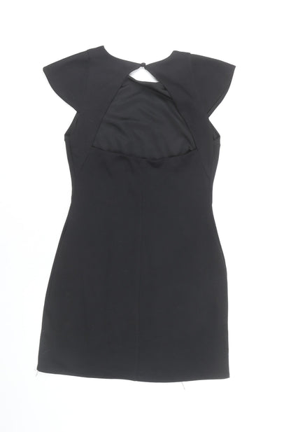 Amy Childs Women's Black Studded Bodycon Party Dress Size 10