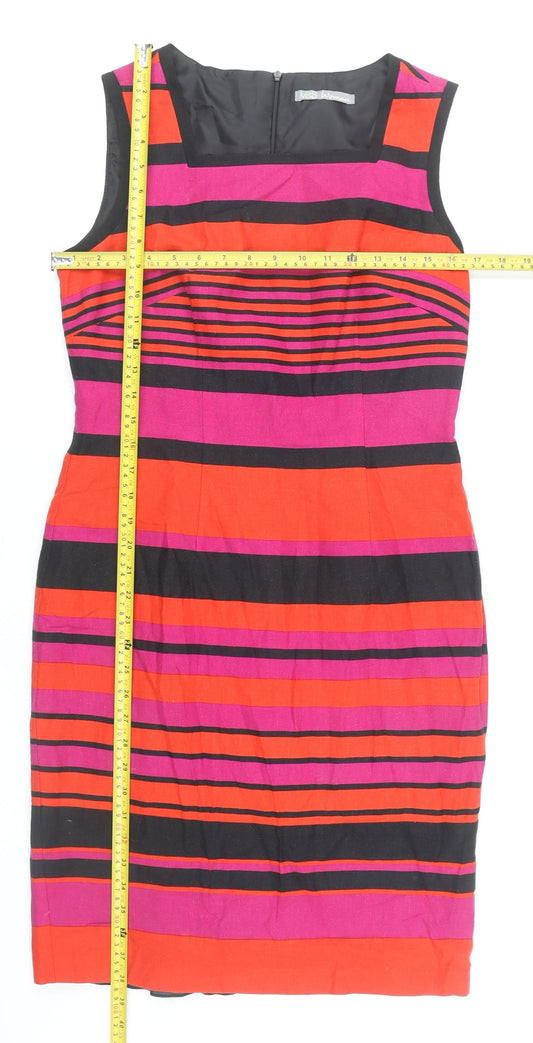 Marks and Spencer Women's Multicoloured Size 10 Sheath Dress