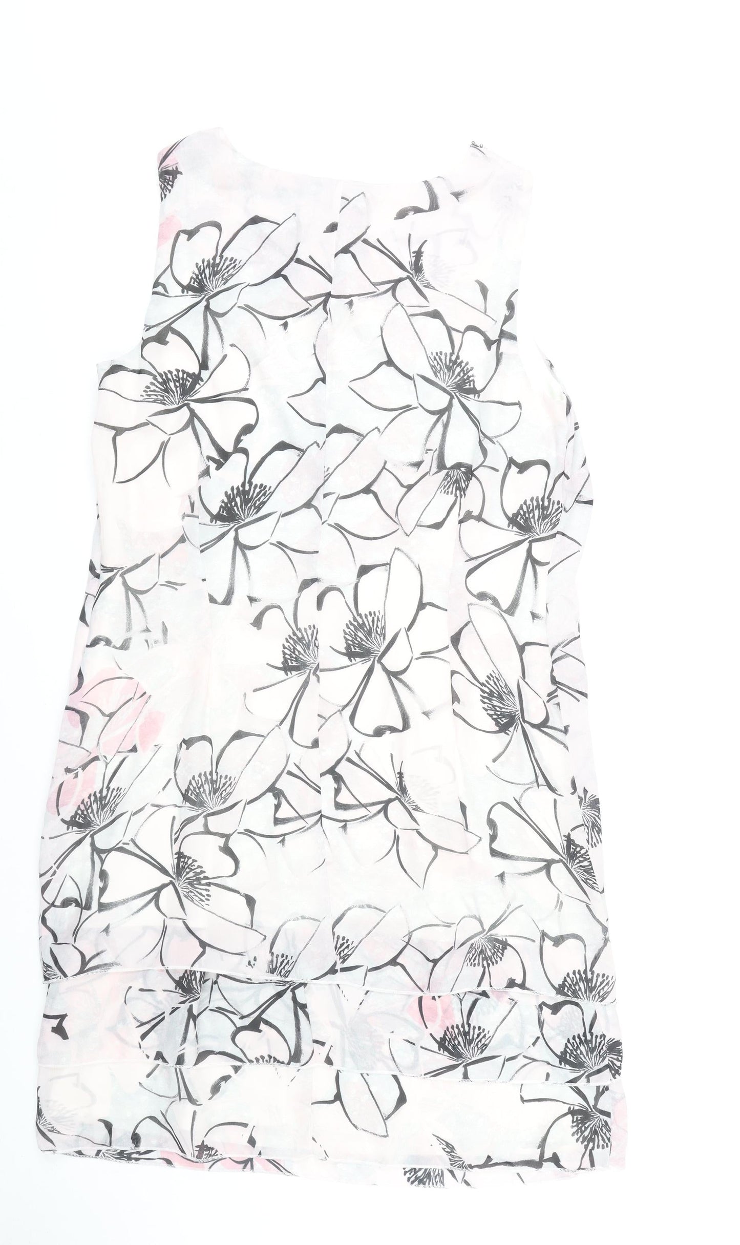 David Emanuel Women’s Multicoloured Floral Beaded Sheath Dress Size 18