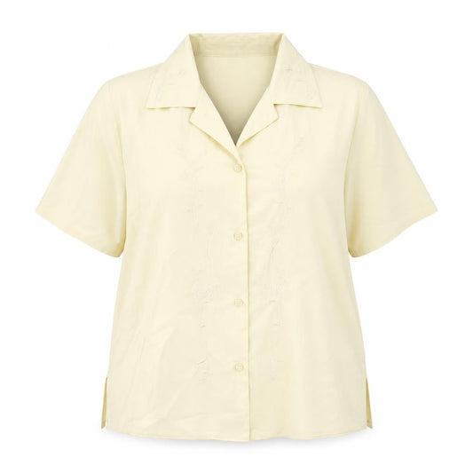 Womens UK Size 14 Anamor Beige Basic Button-Up