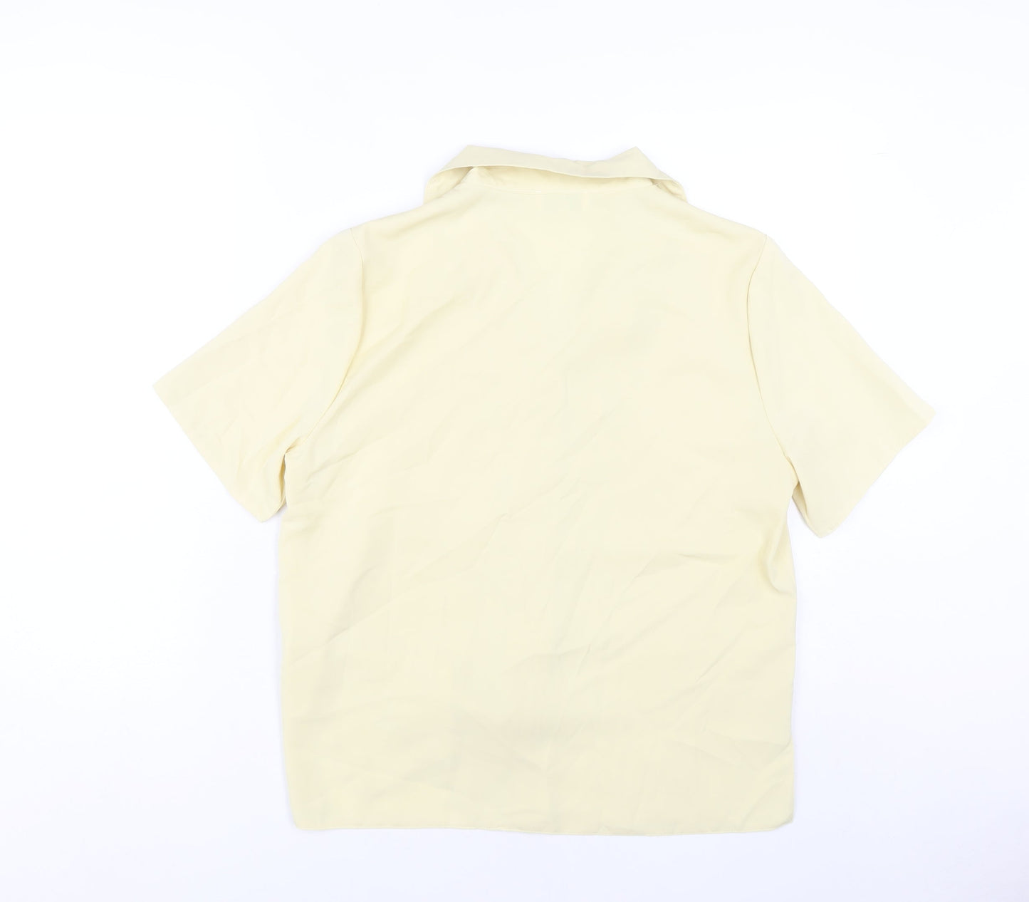 Womens UK Size 14 Anamor Beige Basic Button-Up