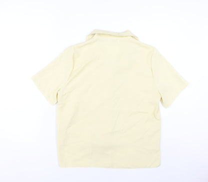 Womens UK Size 14 Anamor Beige Basic Button-Up