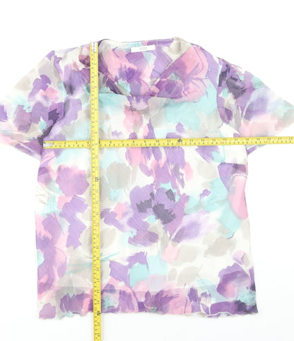Womens UK Size 16 Marks and Spencer Multicoloured Basic Blouse