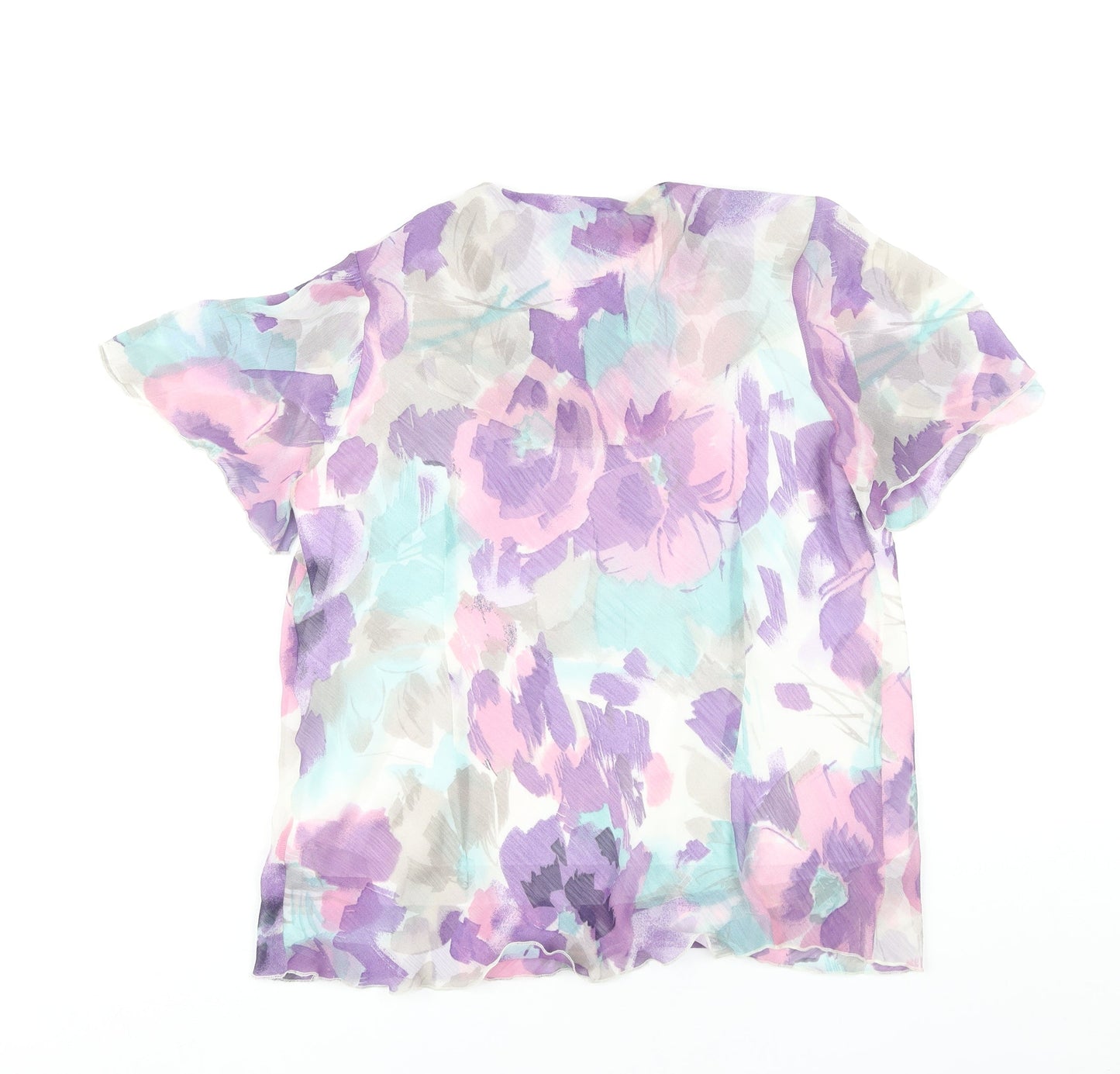 Womens UK Size 16 Marks and Spencer Multicoloured Basic Blouse