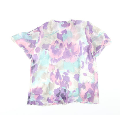 Womens UK Size 16 Marks and Spencer Multicoloured Basic Blouse