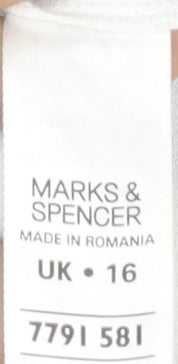 Womens UK Size 16 Marks and Spencer Multicoloured Basic Blouse