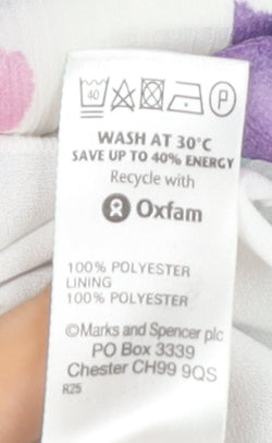 Womens UK Size 16 Marks and Spencer Multicoloured Basic Blouse
