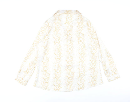 Womens UK Size 14 ASOS Beige Basic Button-Up