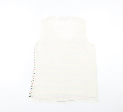 Womens UK Size 12 Red Herring Ivory Basic Tank